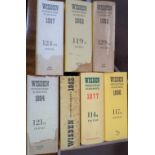 Seven Editions of Wisden Cricketers Almanack, 1953, 1977, 1980, 1982, 1984, 1987 & 1992