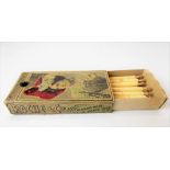 Box of early 20th Century French go to bed matches by Roche & Cie, Paris, Rue Caumartin 7.