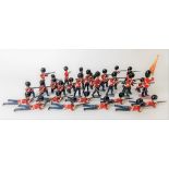 W. Britain set of thirty-two Guard figures
