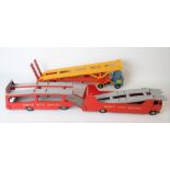 Dinky Toys diecast Hoyner car transporter; together with a Dinky Supertoys car carrier no. 984 and