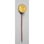 1962 one dollar gold coin set as a stick pin, weight 3.2g approx.