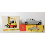 Dinky Toys diecast Conveyancer forklift truck no. 404; together with a Dinky Toys Rolls-Royce