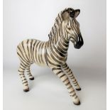 Beswick pottery model of a zebra, height 17cm.