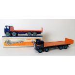 Dinky Toys diecast Foden flat truck with tailboard; together with an unboxed Foden flatbed truck