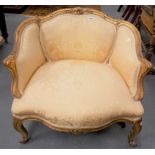 19th Century French low gilded occasional chair