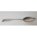 19th Century silver Channel Islands dessert spoon by Chas. W. Quesnel, circa 1830-1840, 1.50oz