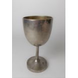 A Chinese silver goblet, stamped maker ABC & character mark, height 13cm, weight 145g approx.