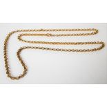 9ct hallmarked gold belcher necklace, weight 13.1g approx.