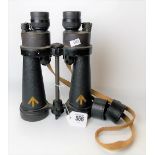 Pair of WWII military issue binoculars by Barr & Stroud, serial no. 52396, no. 1900A, the barrels