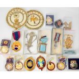 Collection of mainly modern Masonic jewels and badges of Cornwall interest.