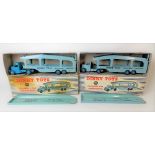 Dinky Toys Pullmore car transporter, no's 582 & 982, both boxed & with ramps (2)