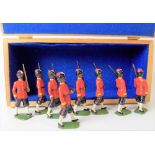 W. Britain set of eight 7th Bengal Infantry figures