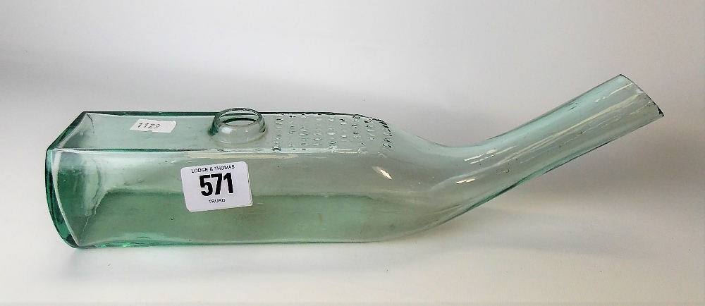 Grape storing bottle by W M Wood & Son Ltd, Wood Green, length 31cm.