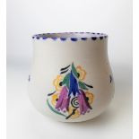 Poole Pottery Carter Stabler Adams Ltd squat ovoid vase decorated in the CL pattern, no. 3495,