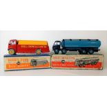Dinky Toys 'Dinky Supertoys' Foden 14-tonne tanker no. 504, boxed; together with a A.E.C. tanker '