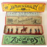 Four W Britains boxed soldier sets 'Zouavaes', 'Japanese Cavalry', 'The Evzones' and 'The Foreign