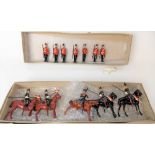 W. Britain Fort Henry Guard of Canada, seven figures including goat, together with a 9th Queens
