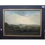 PHILIP HUGH PADWICK 'The Storm - Near Midhurst'. Oil on board. Signed. Label to the back.
