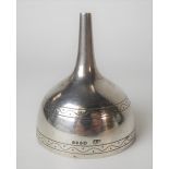 Victorian silver wine funnel, maker TP, London 1879, diameter 6cm, weight 2.50oz approx.