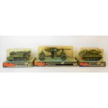Dinky Toys diecast 88mm gun no. 656, boxed together with a boxed Scorpion tank no. 690 & Bren gun