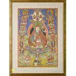 Thanka 'guru Rinpoche' (*) (44x66cm)