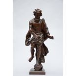 A Flemish statue in oak 'saint', 17th century (84cm)