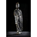 Chinese bronze statue of immortal Lu Dongbin, 17th century (*) (19cm)