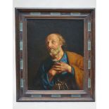 Anonymous (17th - 18th century): painting (o/c) 'Petrus' (61x75cm)