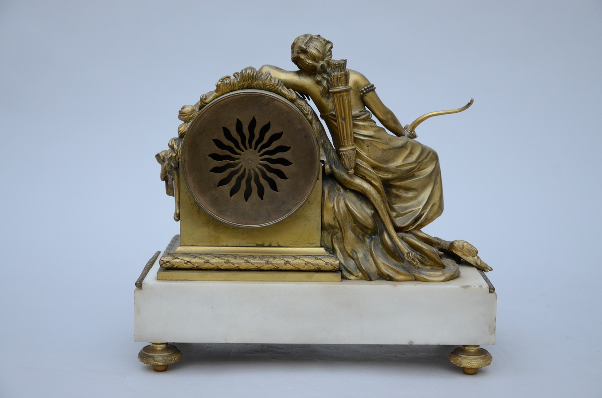 A Louis XVI clock 'Raingo FrËres ‡ Paris' (17x36x34cm) - Image 3 of 4