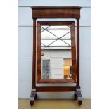 A large Empire mirror in mahogany (114x220cm)