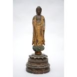 A Japanese buddha in laquered wood (*) (55cm)