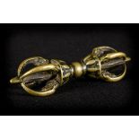 Tibetan vajra in bronze (13cm)