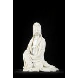 Statue in Blanc de Chine 'Guanyin', 18th century (*) (10cm)