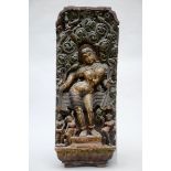 Indian wooden low relief (37x90cm)