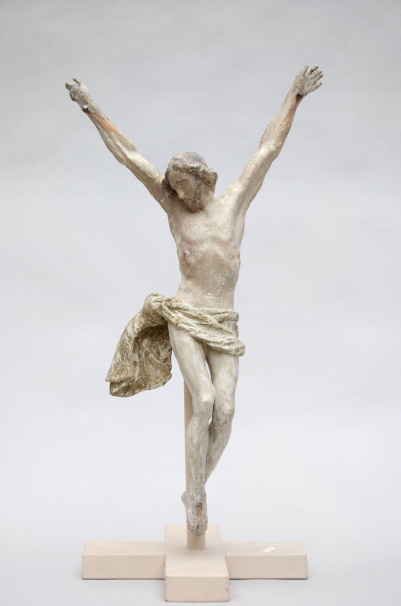 A wooden sculpture of Christ, 17th - 18th century (68cm)