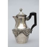 A silver coffee pot, Louis XVI style (20cm)