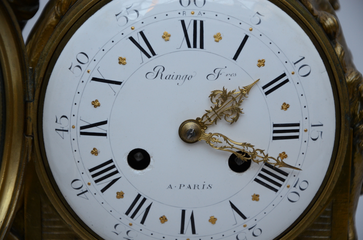 A Louis XVI clock 'Raingo FrËres ‡ Paris' (17x36x34cm) - Image 2 of 4