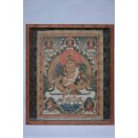 Tibetan thanka 'Jambala' (43x60cm)