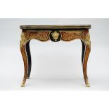 A Napoleon III Boulle card table (46x89x76cm)