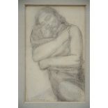 George Minne: drawing 'mother and child', 1926 (19x31cm)