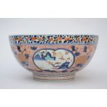 Large Japanese bowl in Imari porcelain, 18th century (37x18cm)