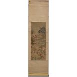 Chinese scroll, '100 children playing' (*) (45x118cm)