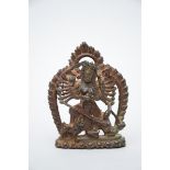 Nepalese statue in bronze 'durga', 18th/19th century (9cm)
