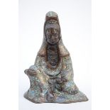 Japanese statue in champlevé 'Kannon' (40cm)