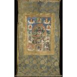 A Tibetan thanka "Chakrasamvara",18th/19th century (60x110cm)