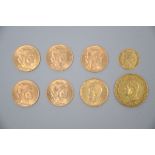 Lot: 8 gold coins