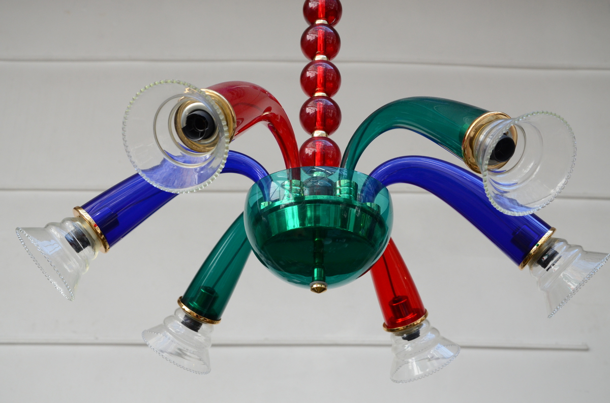 Giuseppi Righetto: glass chandelier "Ducale", Artemide (*) (65x80cm) - Image 2 of 2