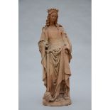 Statue in terra cotta 'female Saint' (*) (91cm)