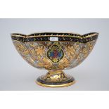 A gilded glass coupe, around 1900 (9x22x12cm)