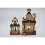 Lot: 2 Biedermeier clocks (*) (47cm)